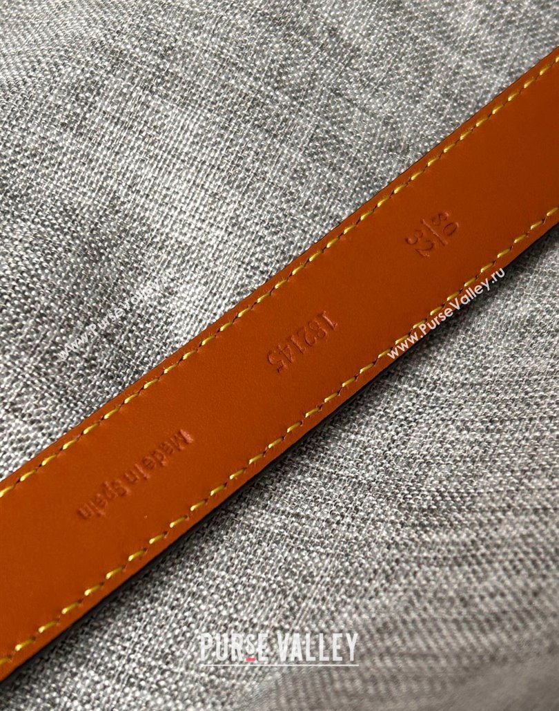 Loewe Width 2cm Anagram belt in pebble grain calfskin 05 (99belt-23122715)