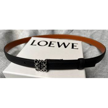 Loewe Width 2cm Anagram belt in pebble grain calfskin 05 (99belt-23122715)