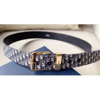 Dior Width 3.5cm Essentials Belt in Dior Oblique Jacquard 03 (99belt-231228c63)