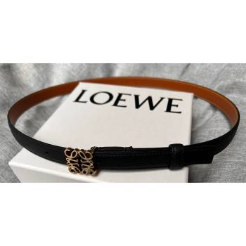 Loewe Width 2cm Anagram belt in pebble grain calfskin 06 (99belt-23122716)