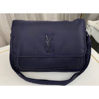 Saint Laurent niki messenger Bag in econyl® 757146 Blue (nana-24011067)