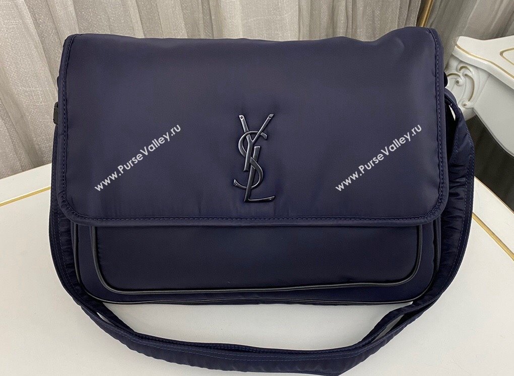 Saint Laurent niki messenger Bag in econyl® 757146 Blue (nana-24011067)