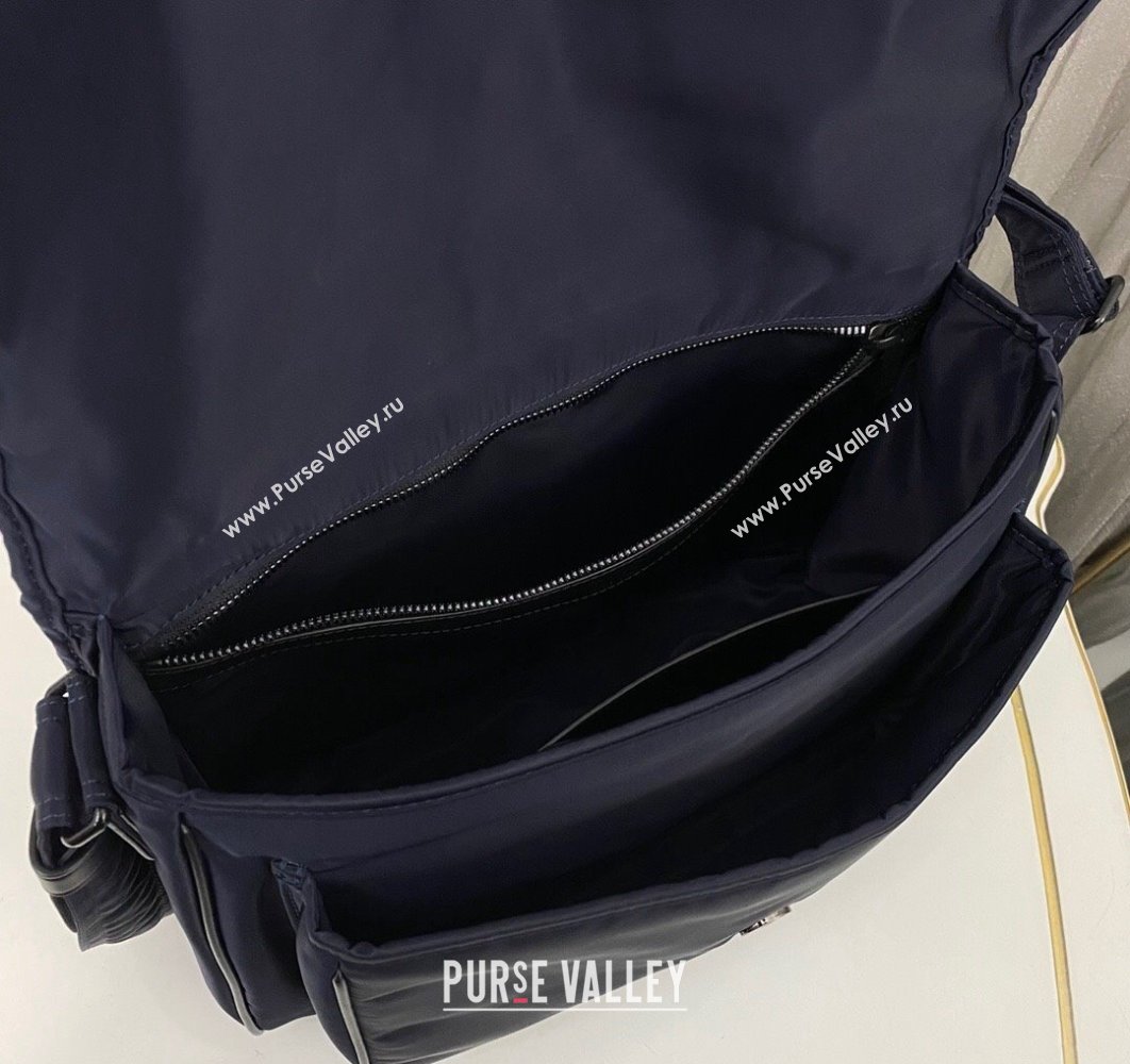 Saint Laurent niki messenger Bag in econyl® 757146 Blue (nana-24011067)