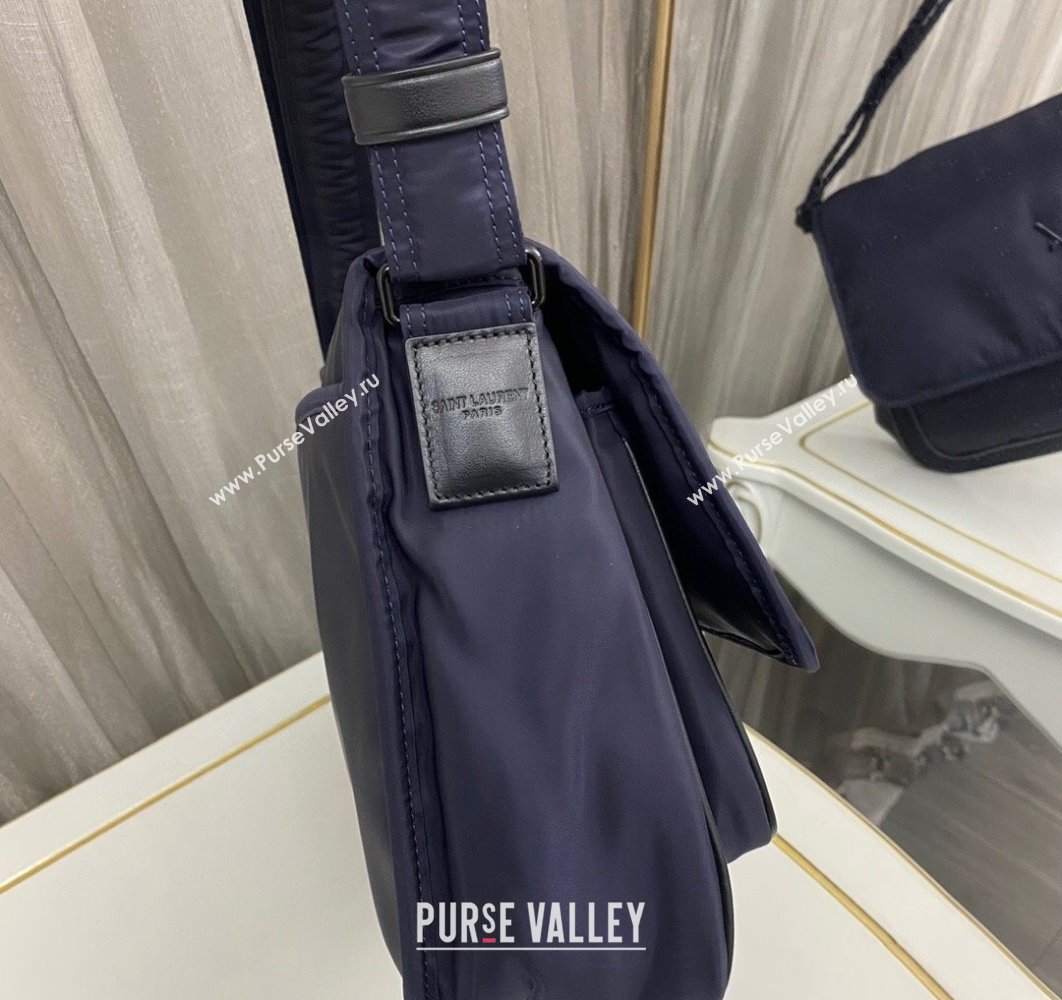 Saint Laurent niki messenger Bag in econyl® 757146 Blue (nana-24011067)