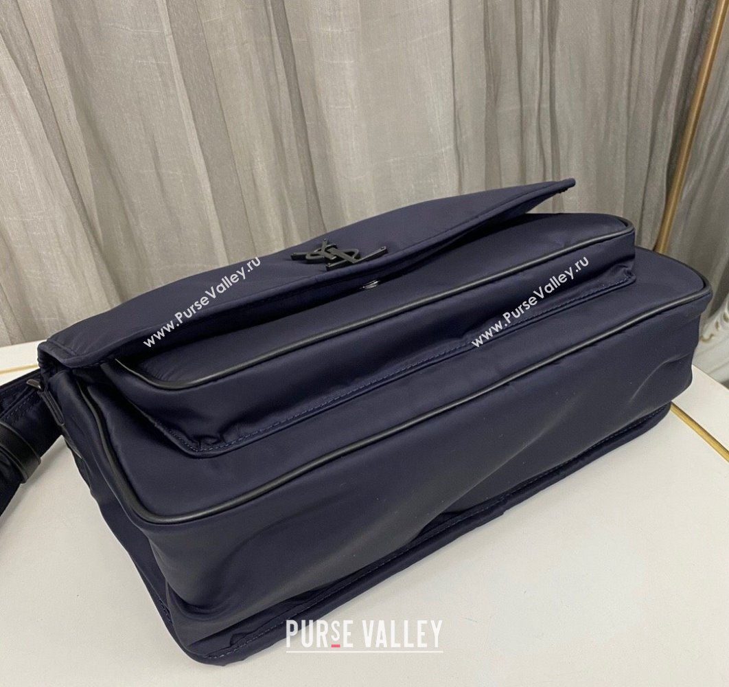 Saint Laurent niki messenger Bag in econyl® 757146 Blue (nana-24011067)