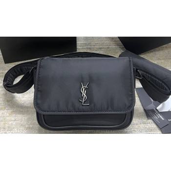 Saint Laurent niki small messenger Bag in nylon 776611 Black (nana-24011068)