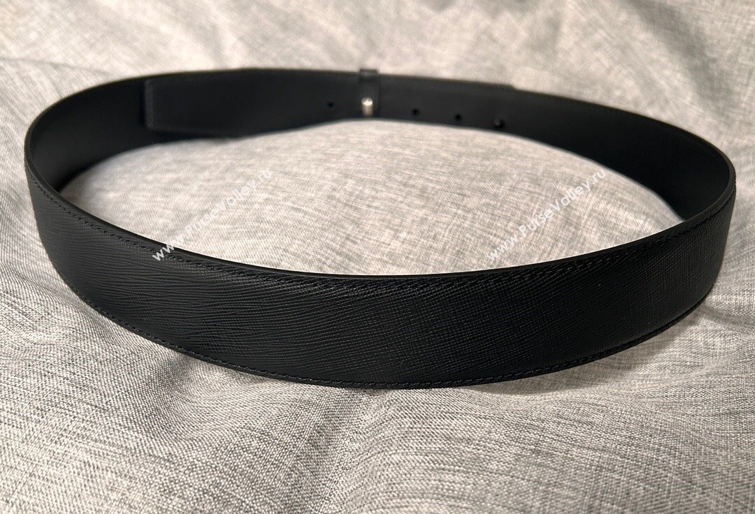 Prada Width 4cm Saffiano leather belt 240102 19 (99belt-231228p19)