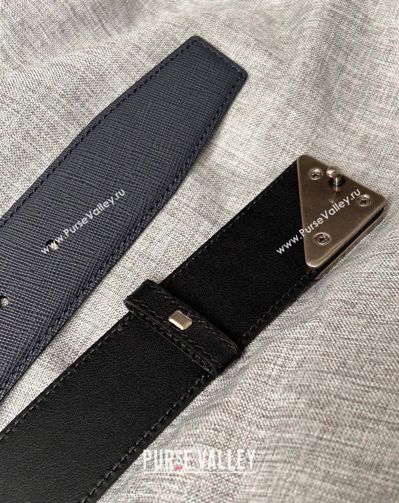 Prada Width 4cm Saffiano leather belt 240102 20 (99belt-231228p20)