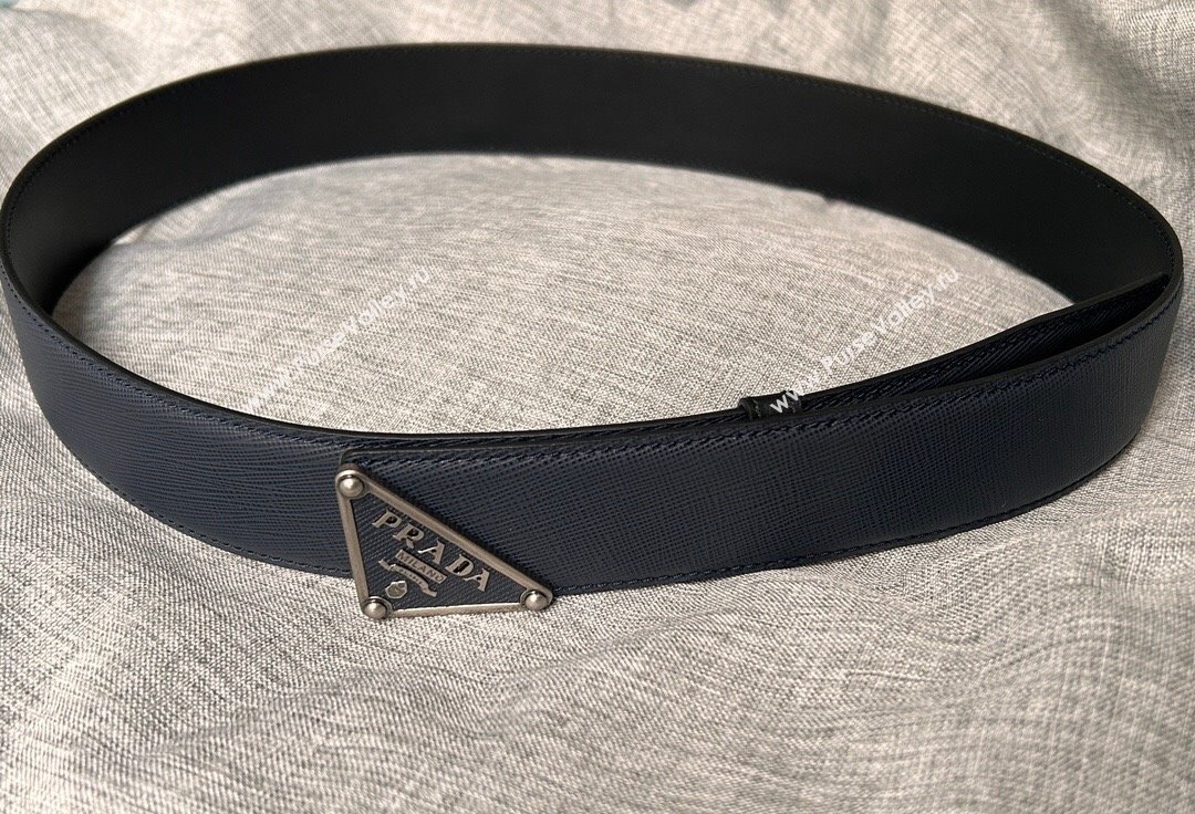 Prada Width 4cm Saffiano leather belt 240102 20 (99belt-231228p20)
