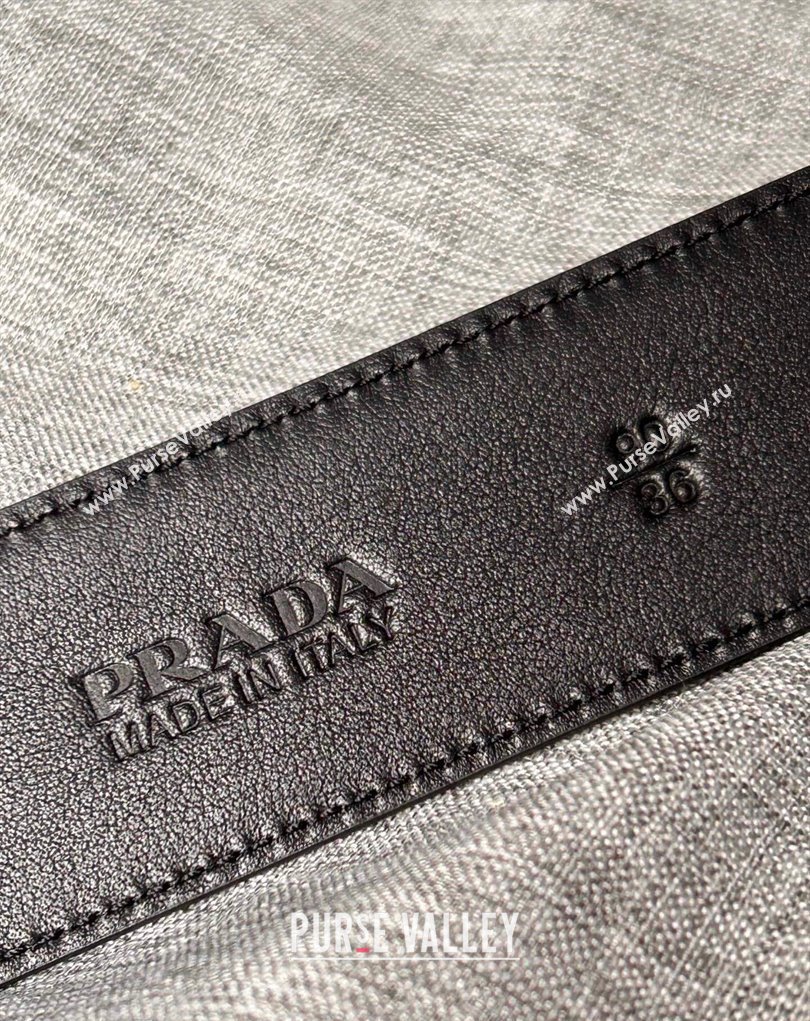 Prada Width 4cm Saffiano leather belt 240102 20 (99belt-231228p20)
