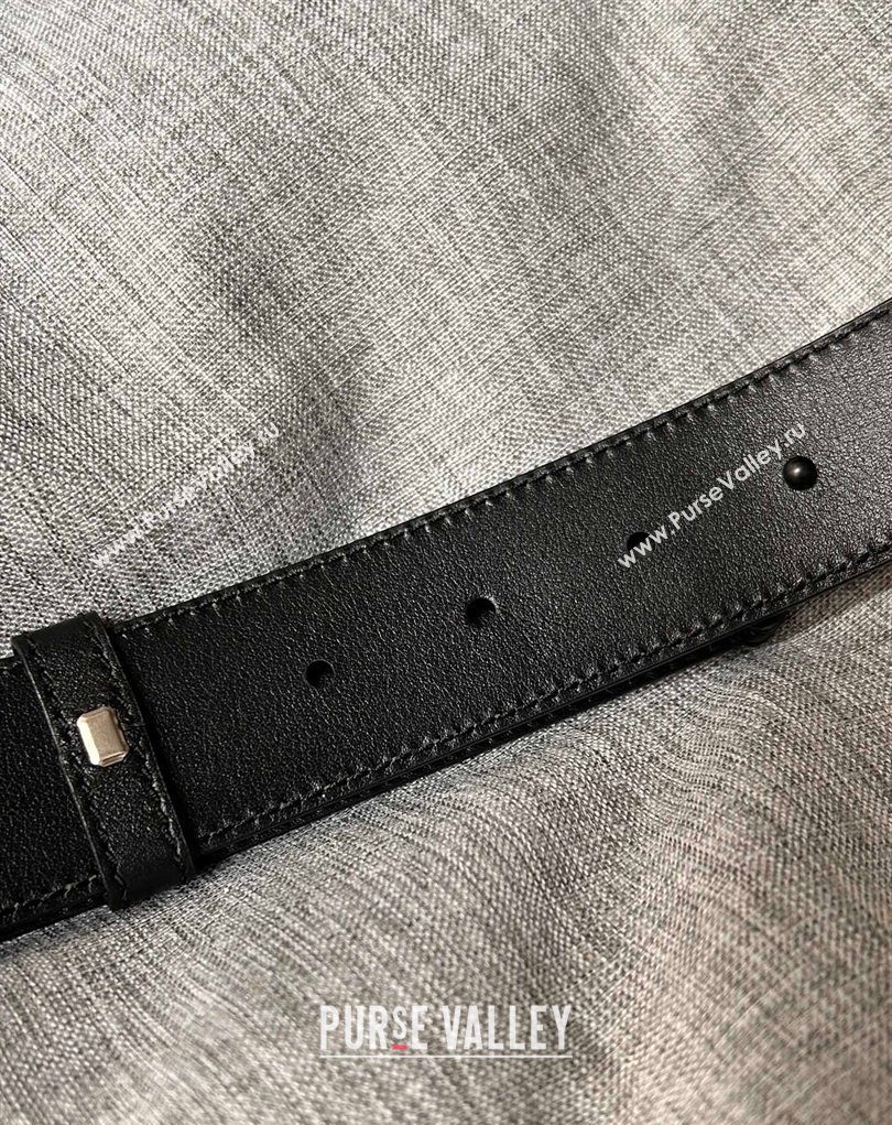 Prada Width 3.4cm Saffiano leather belt 240102 15 (99belt-231228p15)