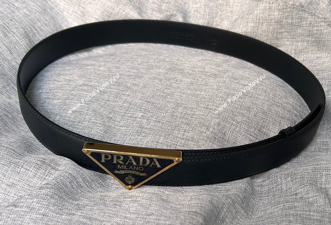 Prada Width 3cm Saffiano leather belt 240102 14 (99belt-231228p14)