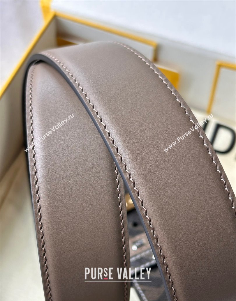 Fendi Width 3.5cm Faster leather Reversible Belt 01 (99belt-231228f41)