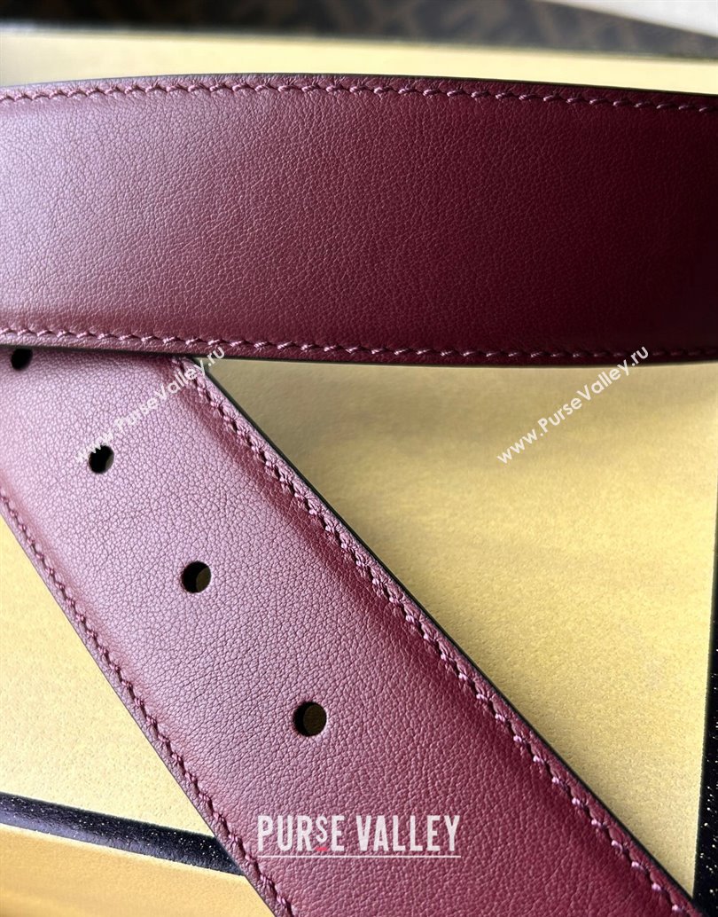 Fendi Width 4cm Squared FF leather Reversible belt 02 (99belt-231228f32)