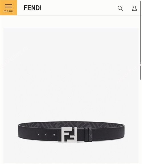 Fendi Width 4cm Squared FF leather Reversible belt 04 (99belt-231228f34)