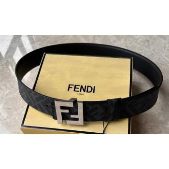Fendi Width 4cm Squared FF leather Reversible belt 04 (99belt-231228f34)
