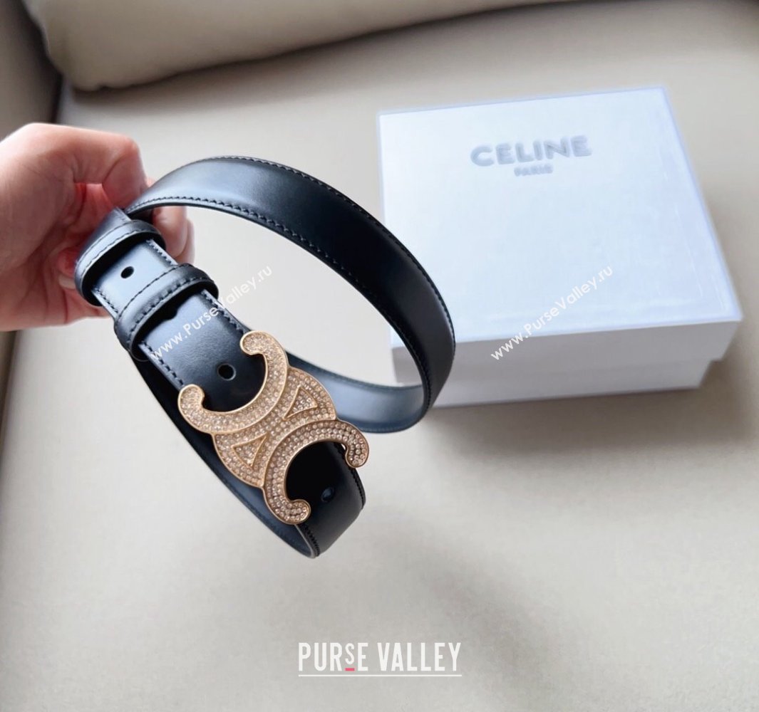 Celine 2.5cm Medium Triomphe Belt 07 (99belt-23122857)
