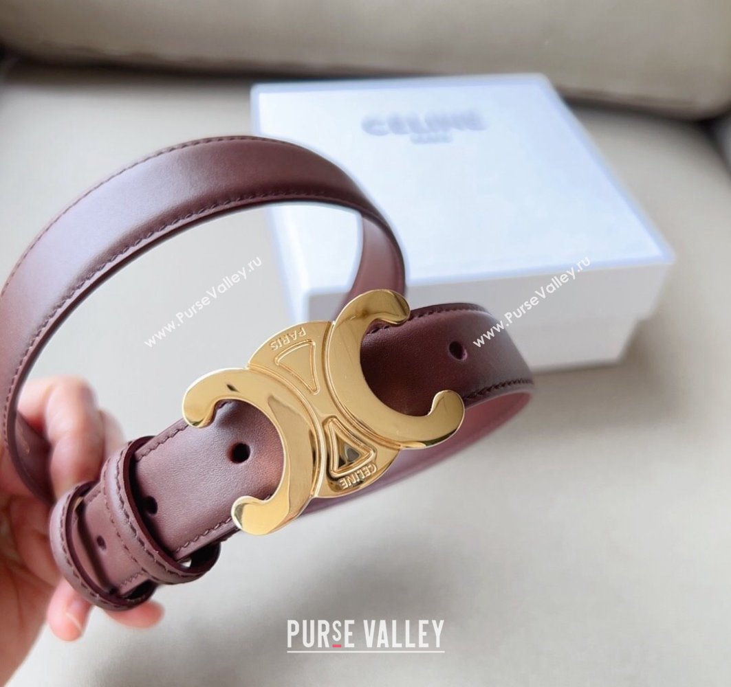 Celine 2.5cm Medium Triomphe Belt 14 (99belt-23122864)