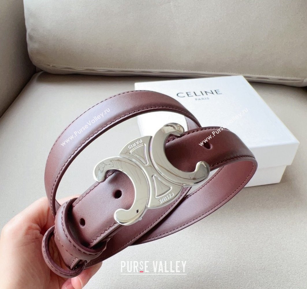 Celine 2.5cm Medium Triomphe Belt 15 (99belt-23122865)