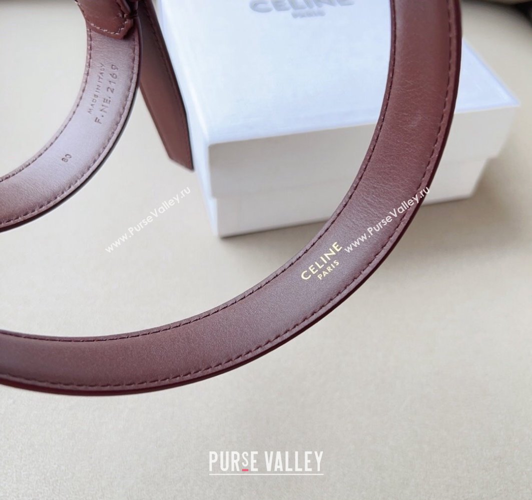 Celine 2.5cm Medium Triomphe Belt 15 (99belt-23122865)