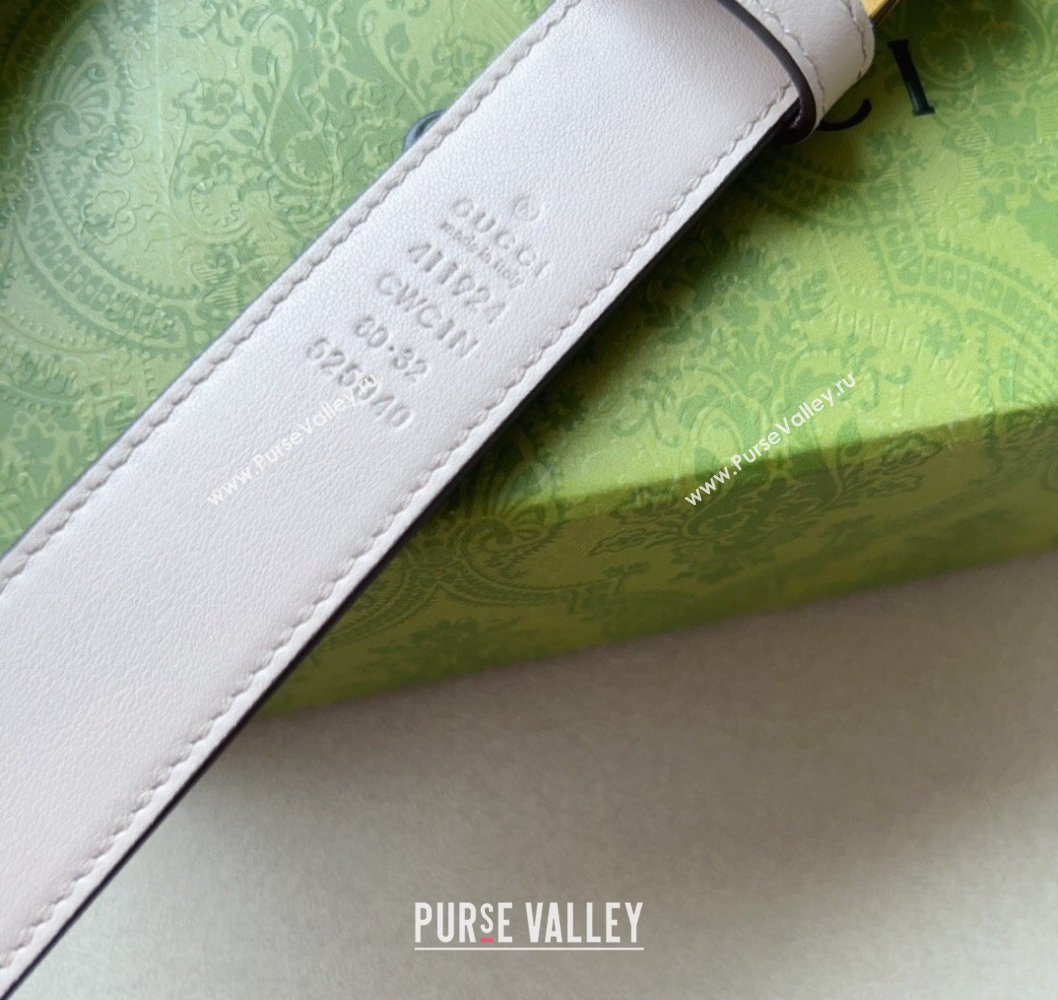 Gucci Width 3cm GG Marmont reversible belt 659416 GG Supreme canvas Beige (99belt-231228g29)