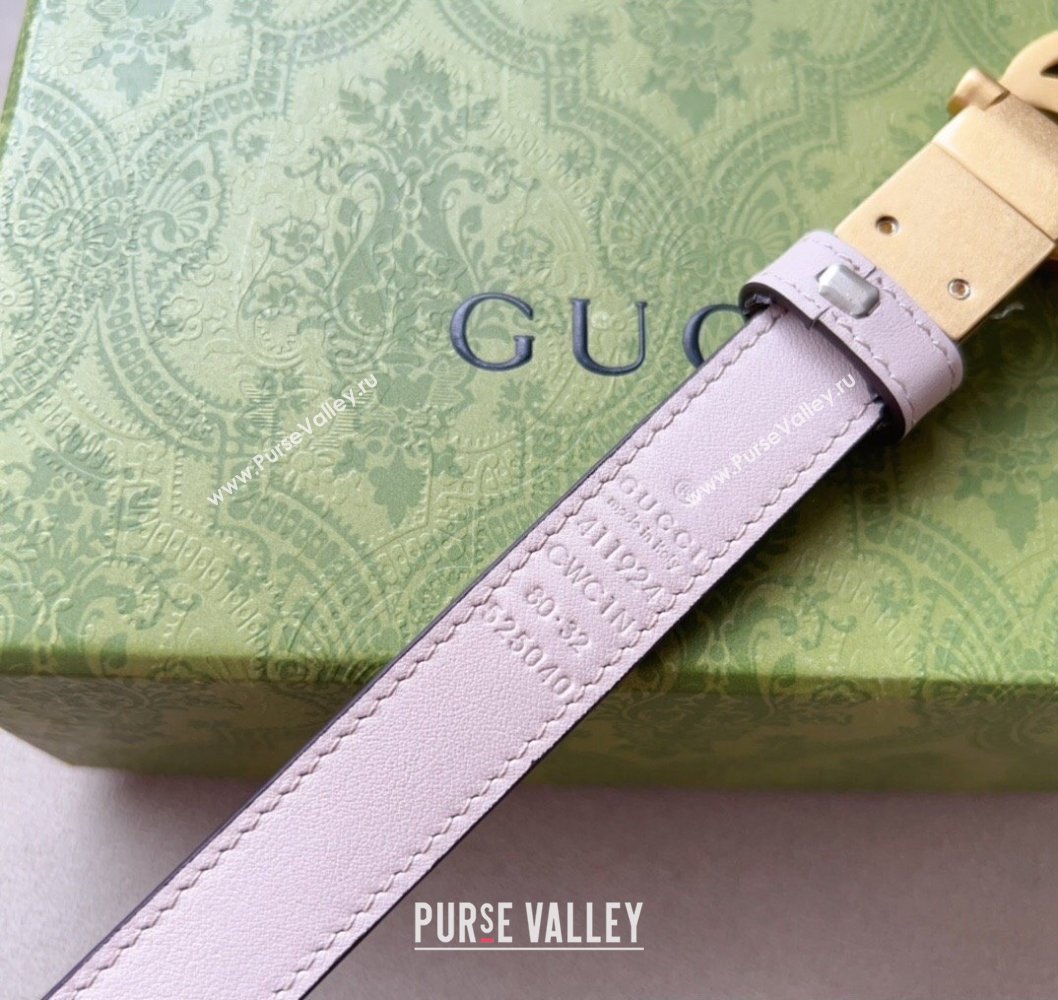 Gucci Width 2cm GG Marmont reversible thin belt 659418 GG Supreme canvas Beige (99belt-231228g28)