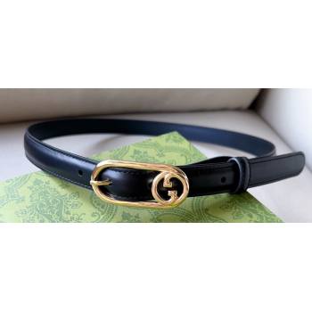 Gucci Width 2cm Thin belt with Round Interlocking G 760159 05 (99belt-231228p65)