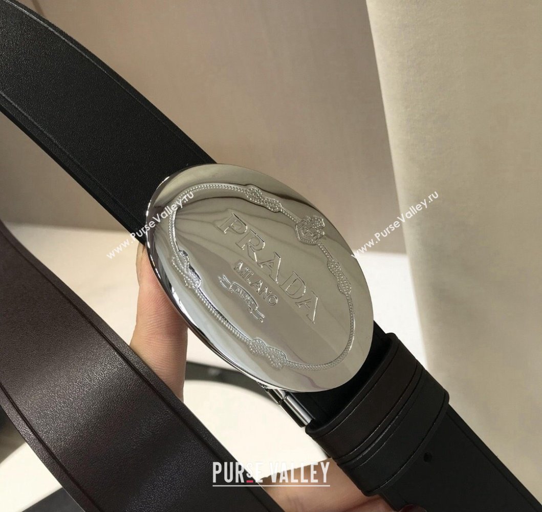 Prada Width 3.4cm leather belt 240102 09 (99belt-231228p09)