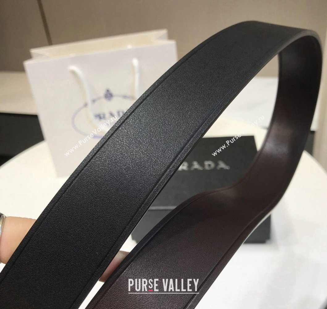 Prada Width 3.4cm leather belt 240102 09 (99belt-231228p09)