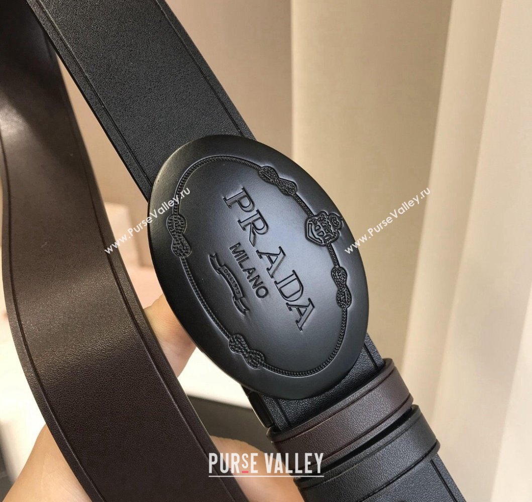 Prada Width 3.4cm leather belt 240102 10 (99belt-231228p10)