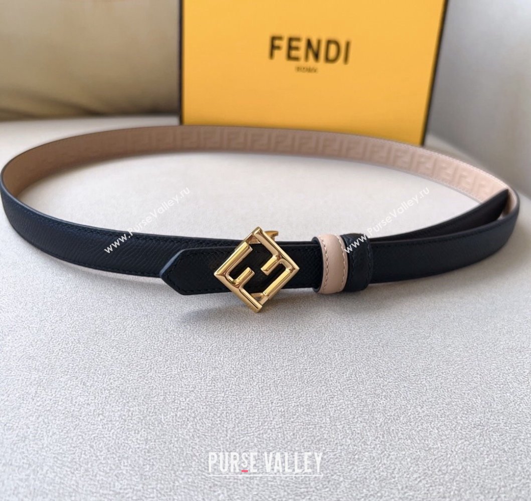 Fendi Width 2cm FF Diamonds leather Reversible Belt 02 (99belt-231228f22)