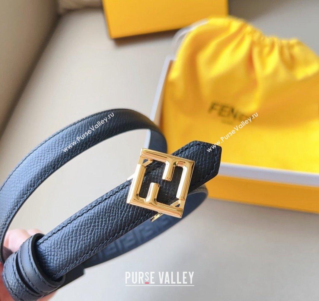 Fendi Width 2cm FF Diamonds leather Reversible Belt 05 (99belt-231228f25)