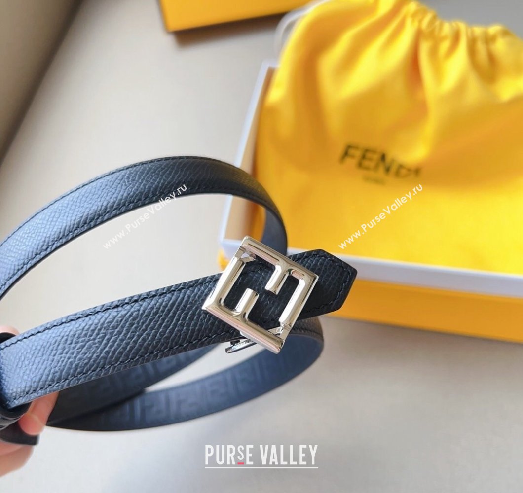 Fendi Width 2cm FF Diamonds leather Reversible Belt 10 (99belt-231228f30)