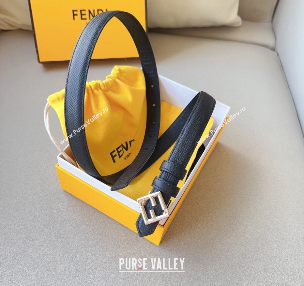 Fendi Width 2cm FF Diamonds leather Reversible Belt 10 (99belt-231228f30)