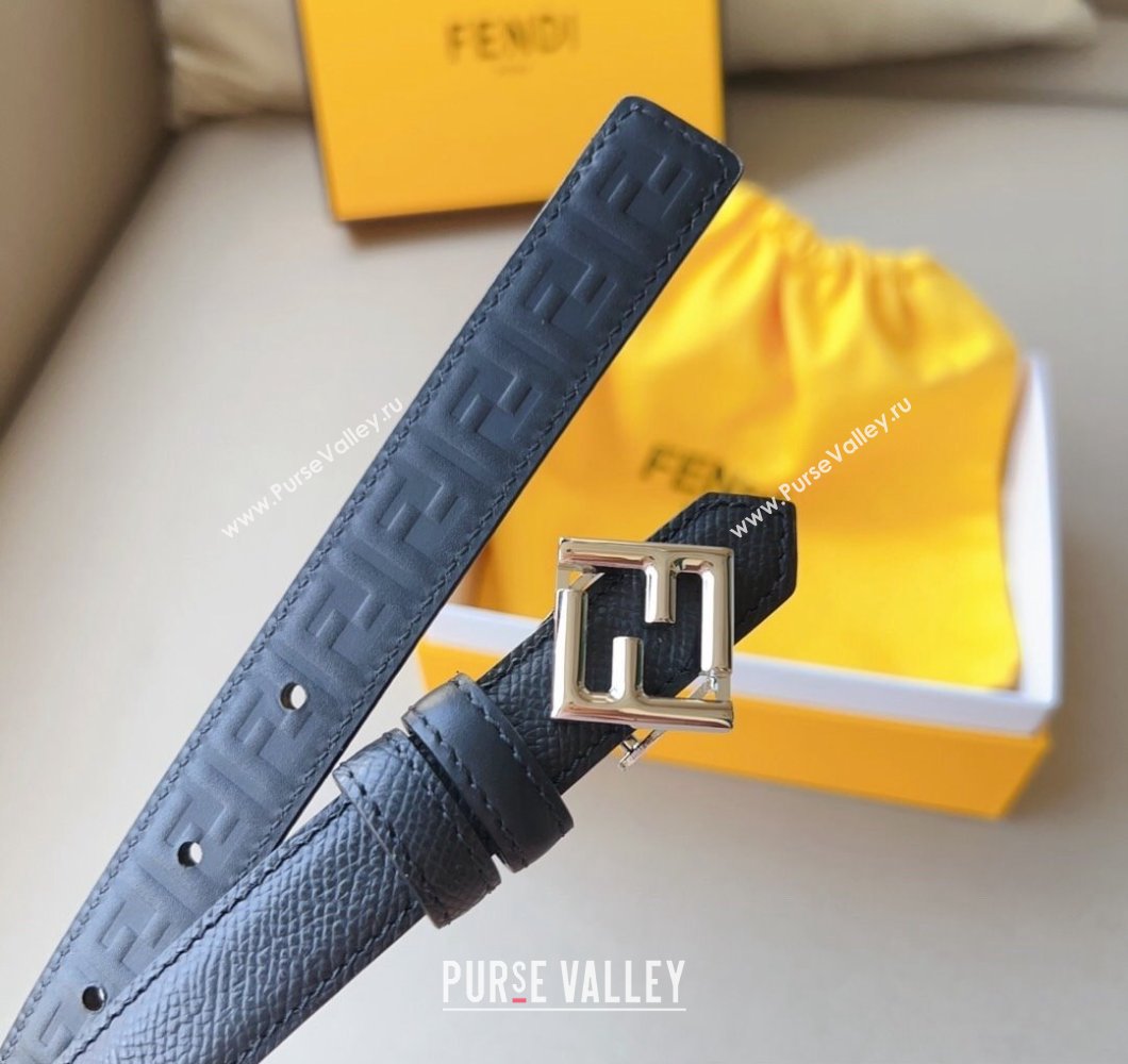 Fendi Width 2cm FF Diamonds leather Reversible Belt 10 (99belt-231228f30)