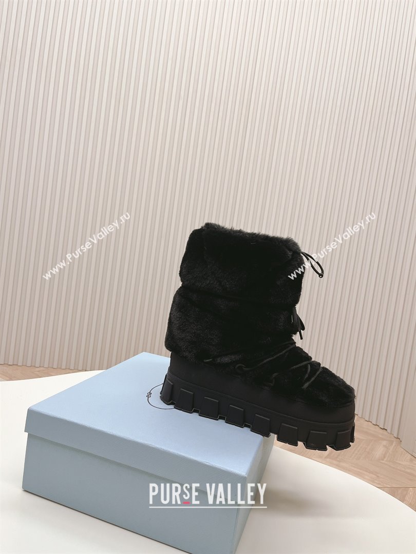 Prada Shearling apres-ski boots black 1U032N 2023 (diliya-231024-02)