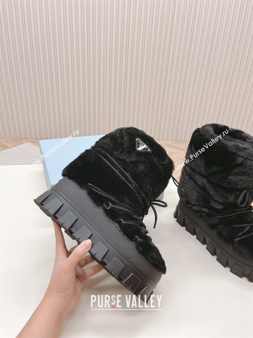 Prada Shearling apres-ski boots black 1U032N 2023 (diliya-231024-02)