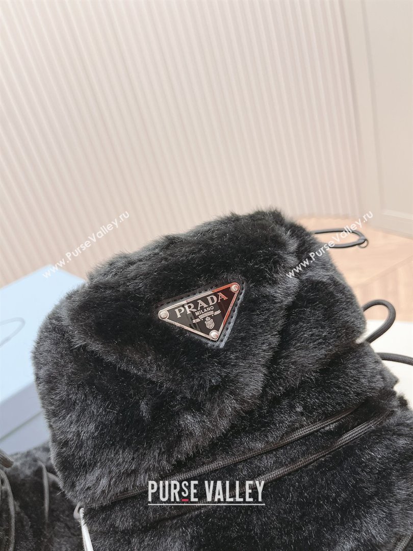Prada Shearling apres-ski boots black 1U032N 2023 (diliya-231024-02)