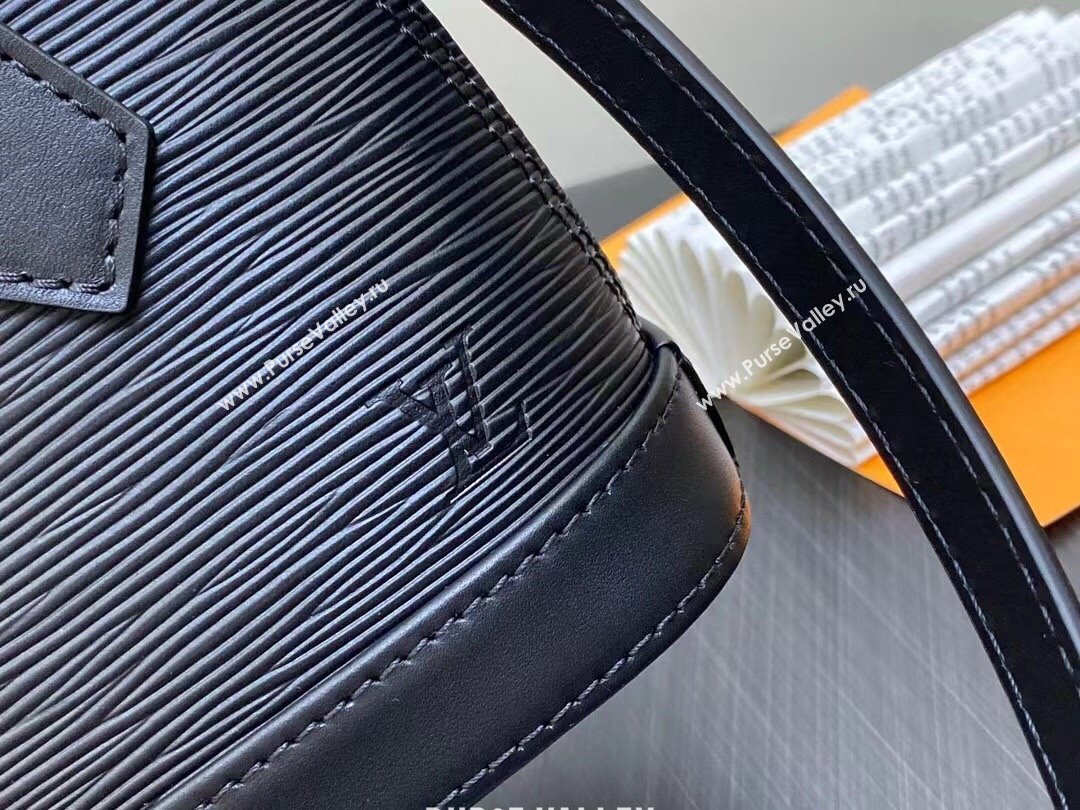 louis vuitton Nano Alma bag in EPI leather M81945 black 2023 (kiki-230928-08)