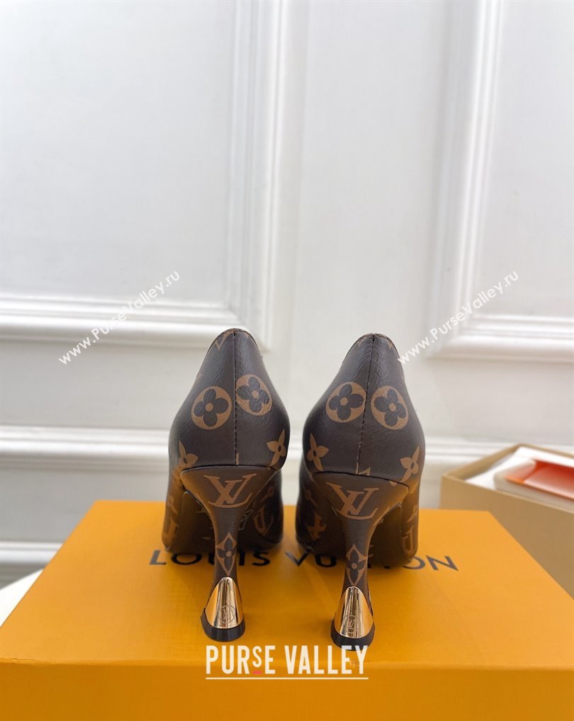 Louis Vuitton Heel 9.5cm Sparkle Pumps in Monogram Canvas 2024 (modeng-24010856)