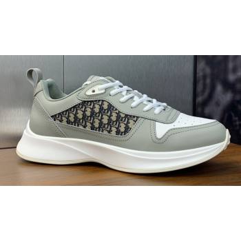 Dior Calfskin and Technical Mesh with Dior Oblique Canvas B25 Runner Mens Sneakers 01 2024 (modeng-240109d01)