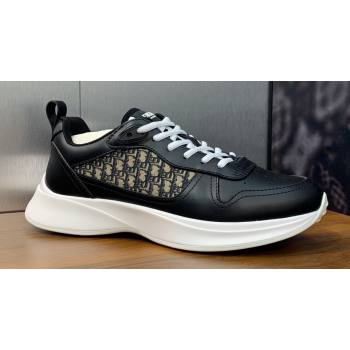 Dior Calfskin and Technical Mesh with Dior Oblique Canvas B25 Runner Mens Sneakers 03 2024 (modeng-240109d03)