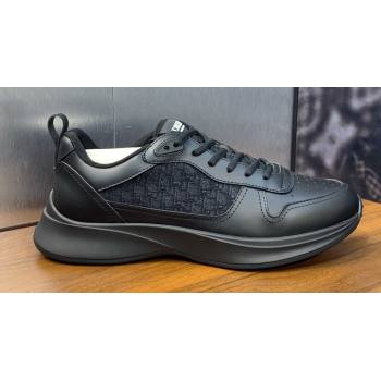 Dior Calfskin and Technical Mesh with Dior Oblique Canvas B25 Runner Mens Sneakers 06 2024 (modeng-240109d06)