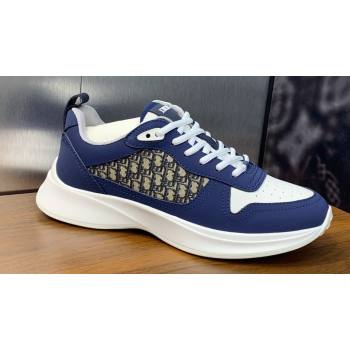 Dior Calfskin and Technical Mesh with Dior Oblique Canvas B25 Runner Mens Sneakers 07 2024 (modeng-240109d07)