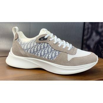 Dior Calfskin and Technical Mesh with Dior Oblique Canvas B25 Runner Mens Sneakers 11 2024 (modeng-240109d11)