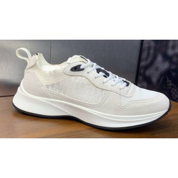 Dior Calfskin and Technical Mesh with Dior Oblique Canvas B25 Runner Mens Sneakers 12 2024 (modeng-240109d12)