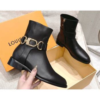 Louis Vuitton Heel 3.5cm Westside Flat Ankle Boots Black 2024 (modeng-24010825)