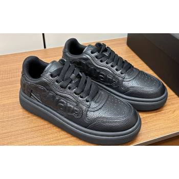 Alexander Wang puff pebble leather Women/Men sneakers with embossed logo Black 2024 (modeng-24010544)