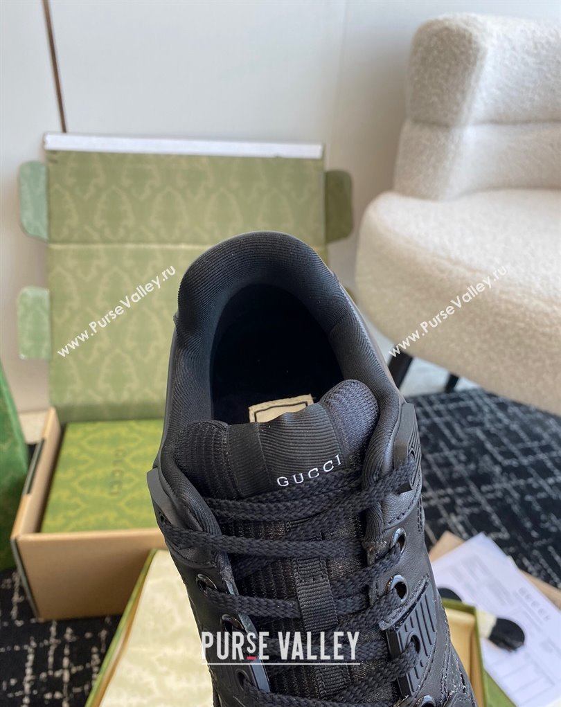 Gucci distressed effect low top Women/Men sneakers Black 2024 (danni-24010501)