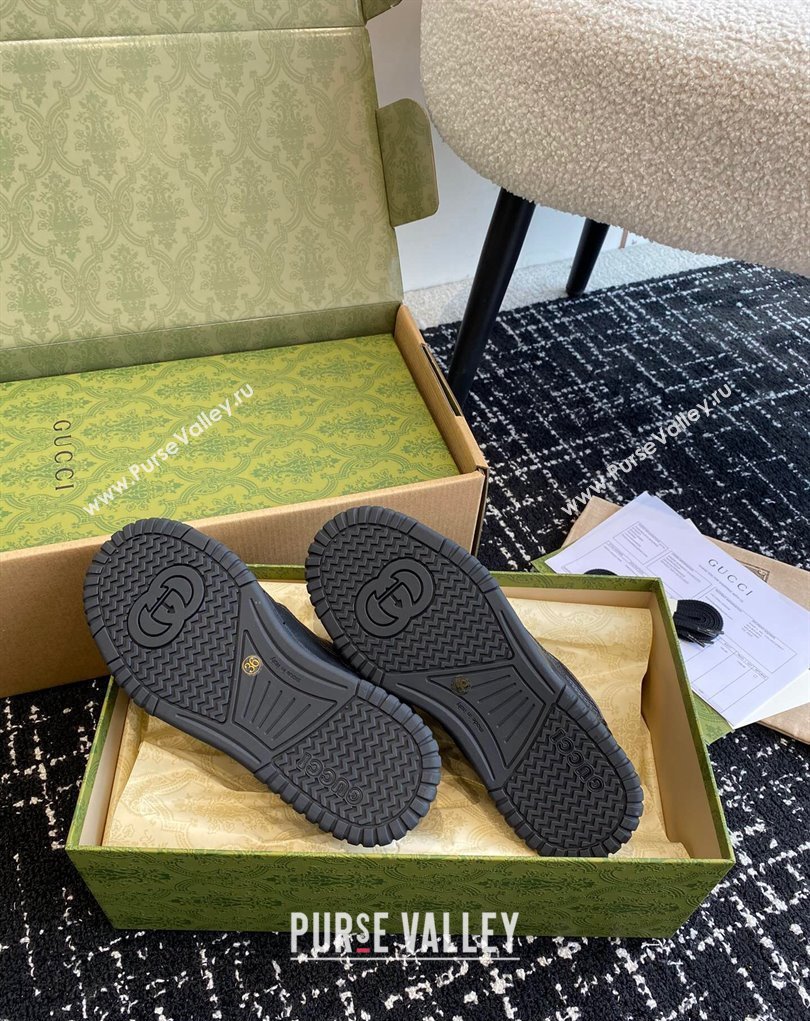 Gucci distressed effect low top Women/Men sneakers Black 2024 (danni-24010501)